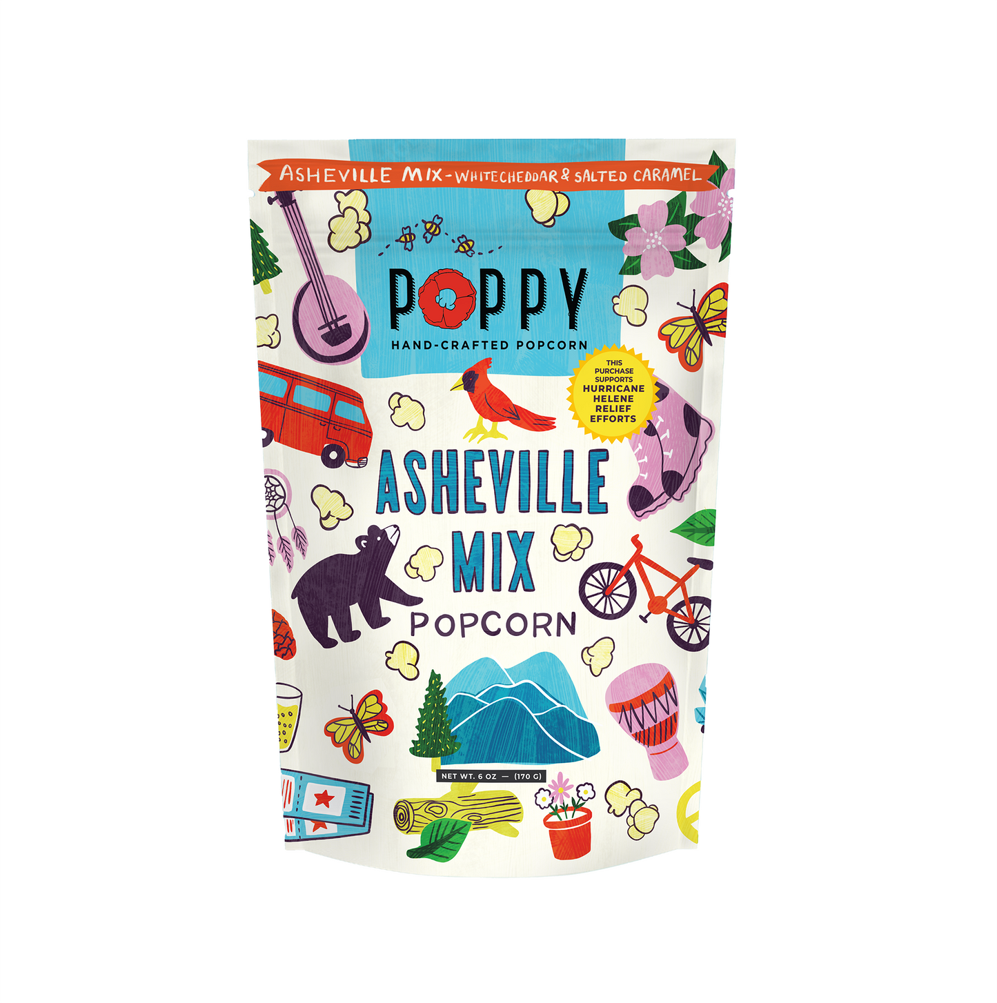 Asheville Artist Market 6oz Bag Popcorn