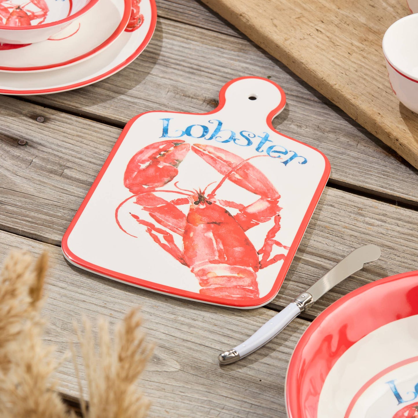 Beach House Lobster Cheese Board with Knife