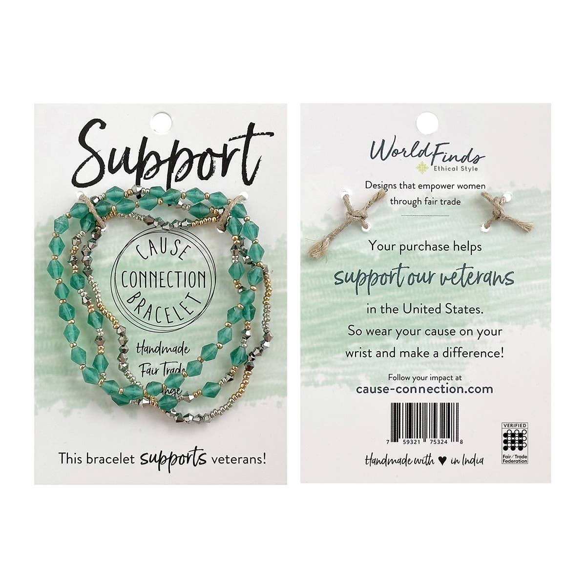 WorldFinds - Support • Cause Bracelet