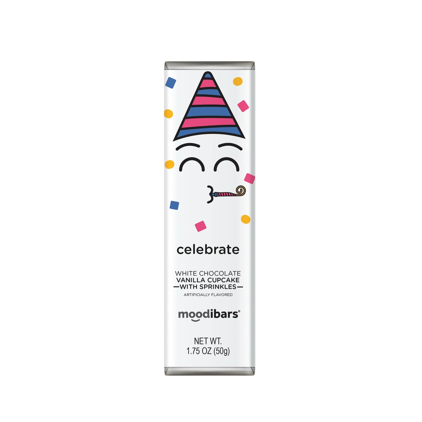 Moodibars CELEBRATE White Chocolate Cupcake Sprinkles 1.75oz
