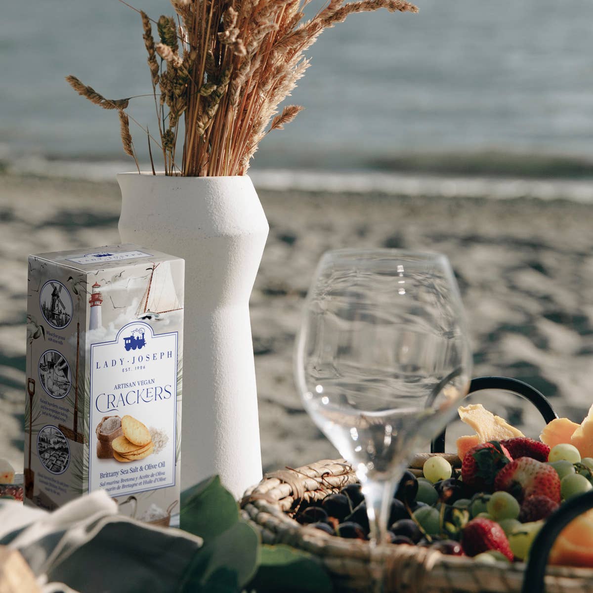 Crackers with Brittany Sea Salt & Olive Oil (Vegan Snack )