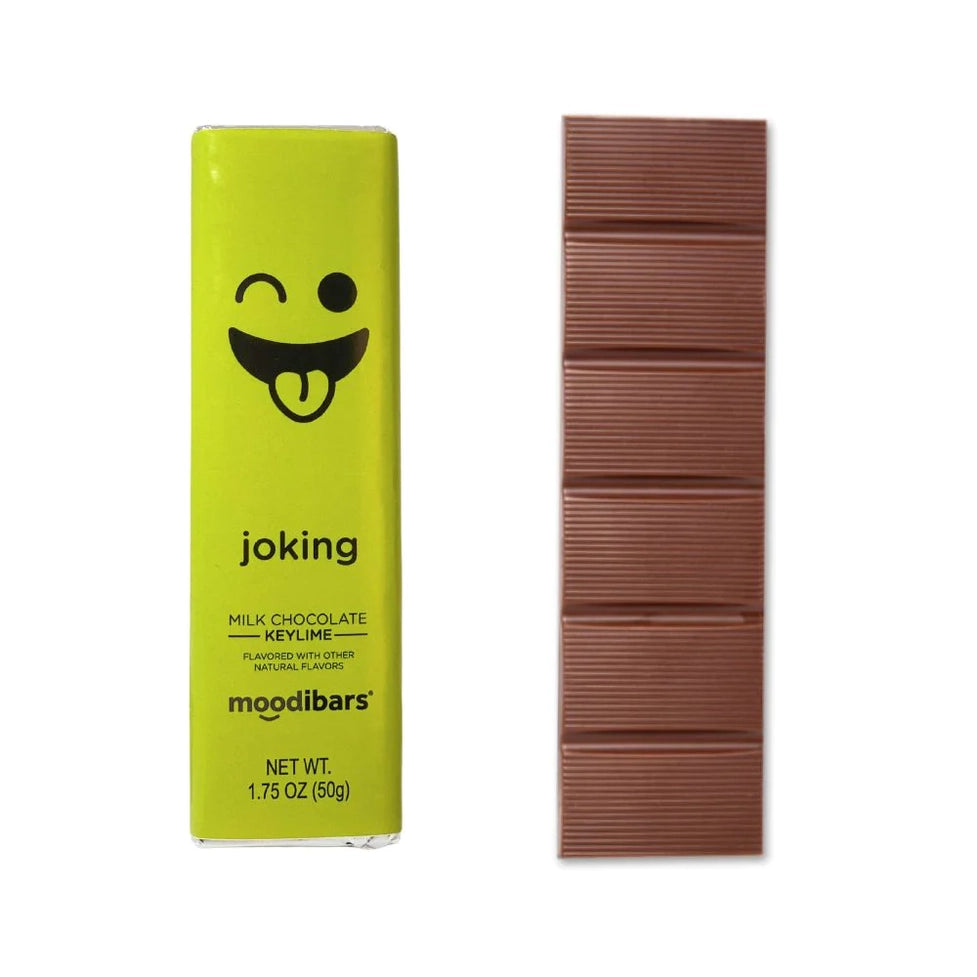 Moodibars JOKING creamy Milk Chocolate Keylime 1.75oz Bar