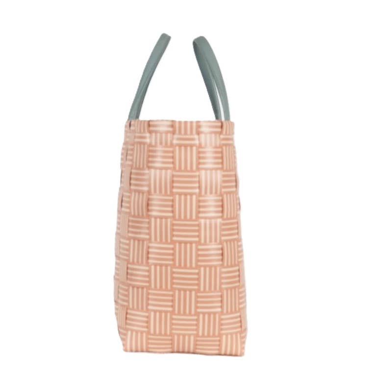 Joy Recycled Handwoven Shopper w/Inside Pocket-Copper Blush
