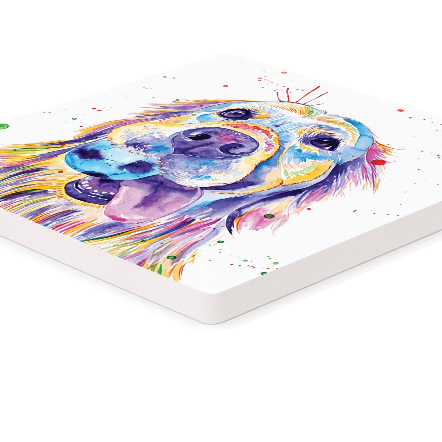 Golden Retriever with Ball Coaster