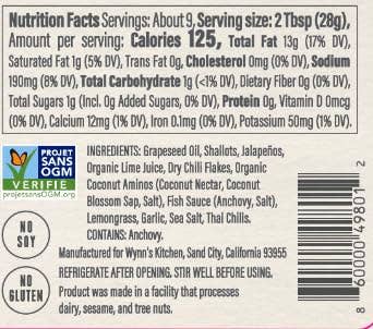 Saté Asian Chili Sauce -Keto Friendly - Non-GMO Verified