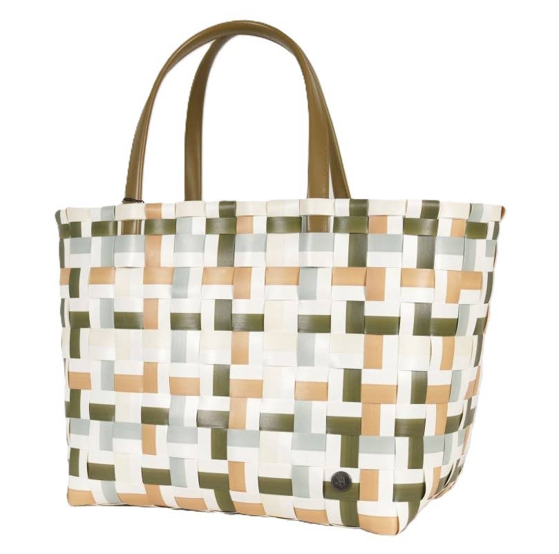 Fifty Fifty Recycled Handwoven Leisure Bag-Hunting Green Mix