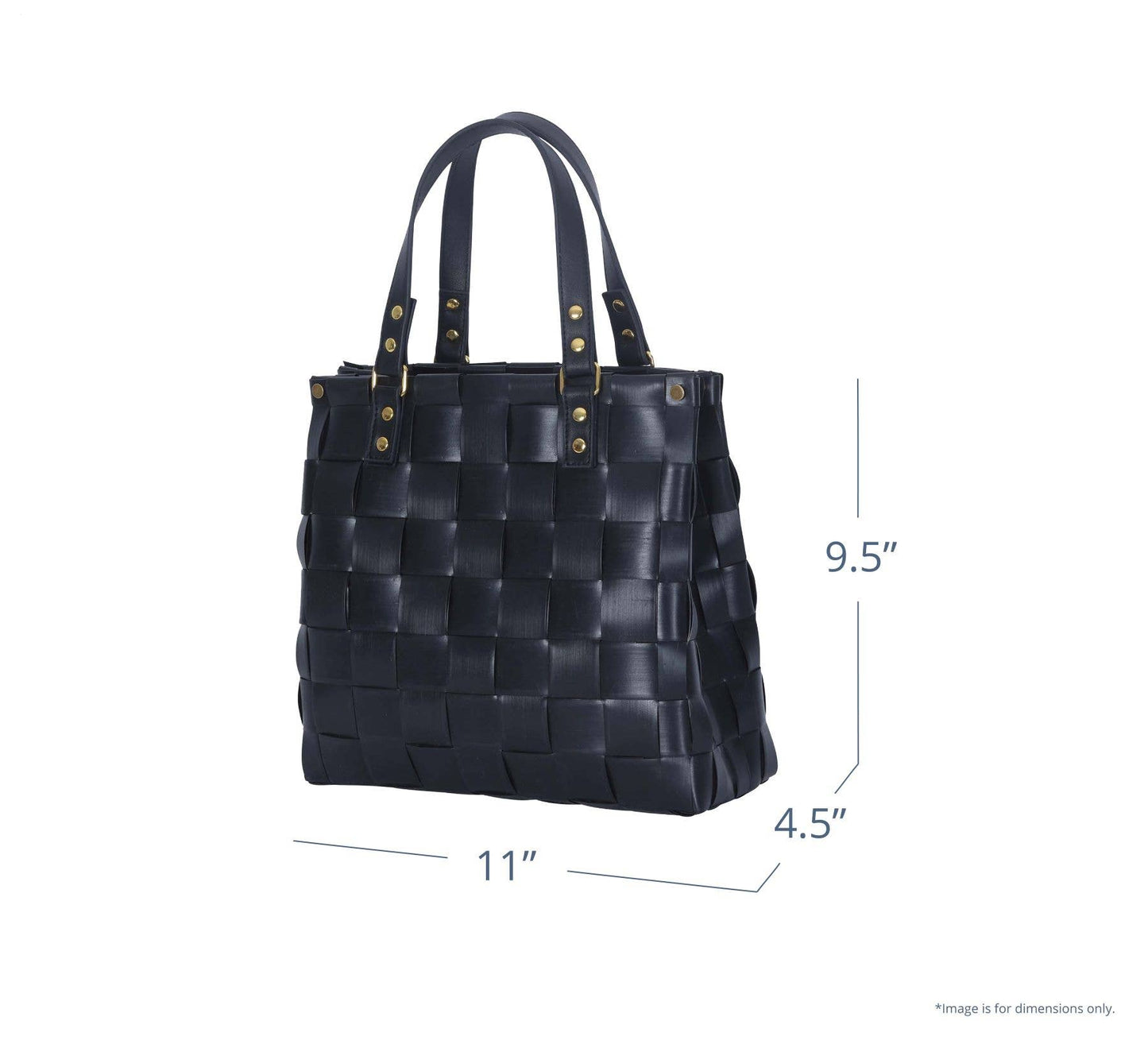 Charlotte Recycled Handwoven Handbag - Brushed Grey