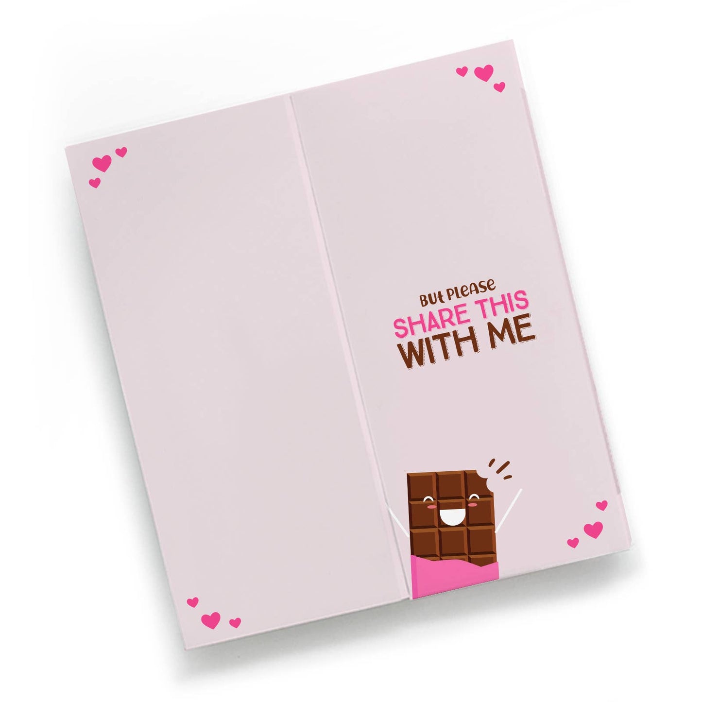Love Card with Chocolate Bar Inside - More than Chocolate