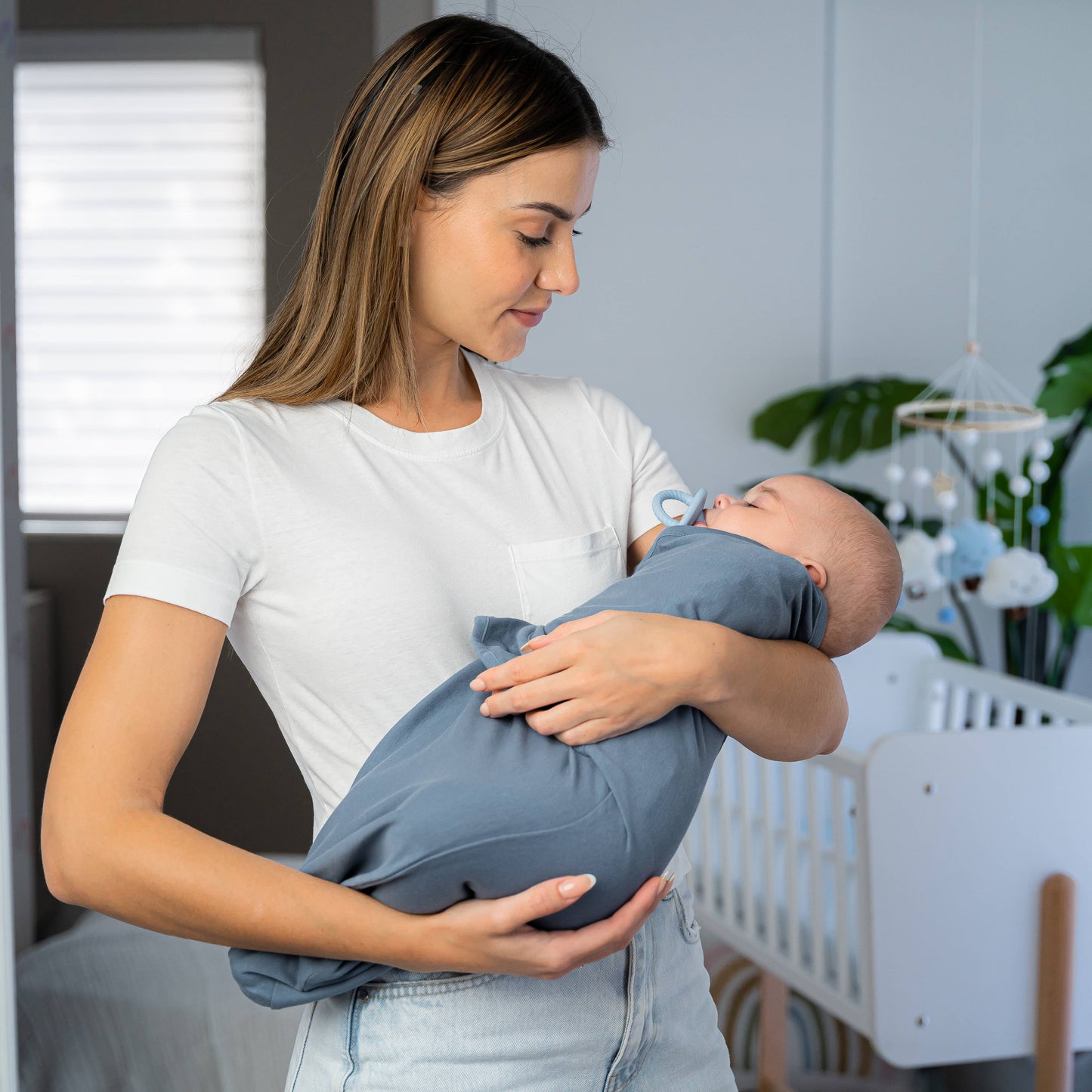 Swaddle Grey SM