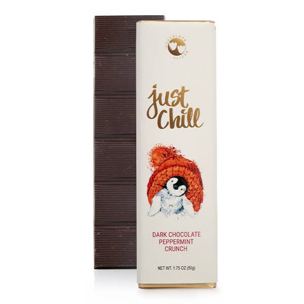 Just Chill Dark Chocolate Peppermint Crunch 1.75oz. Bar