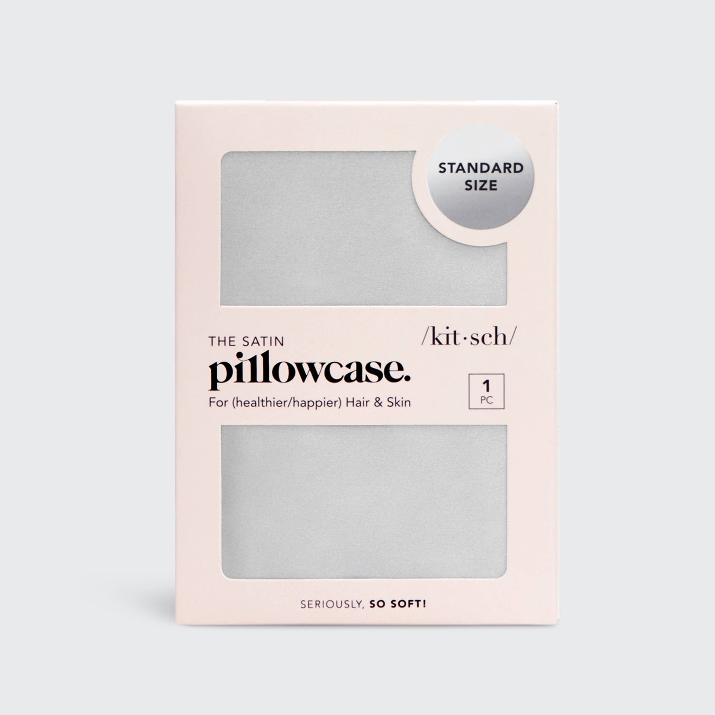 KITSCH - Satin Pillowcase - Silver