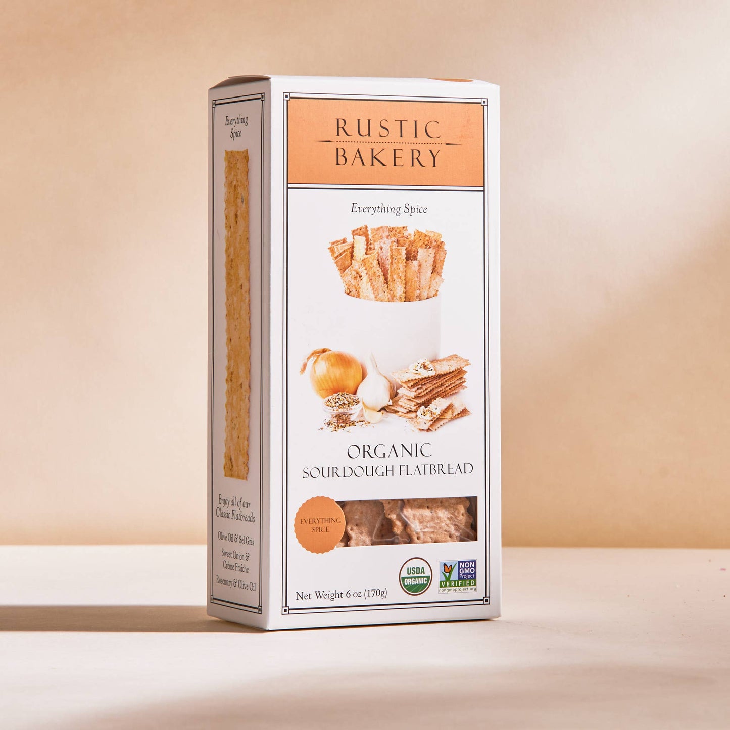 Rustic Bakery - Flatbreads - Everything Spice Box 12/case