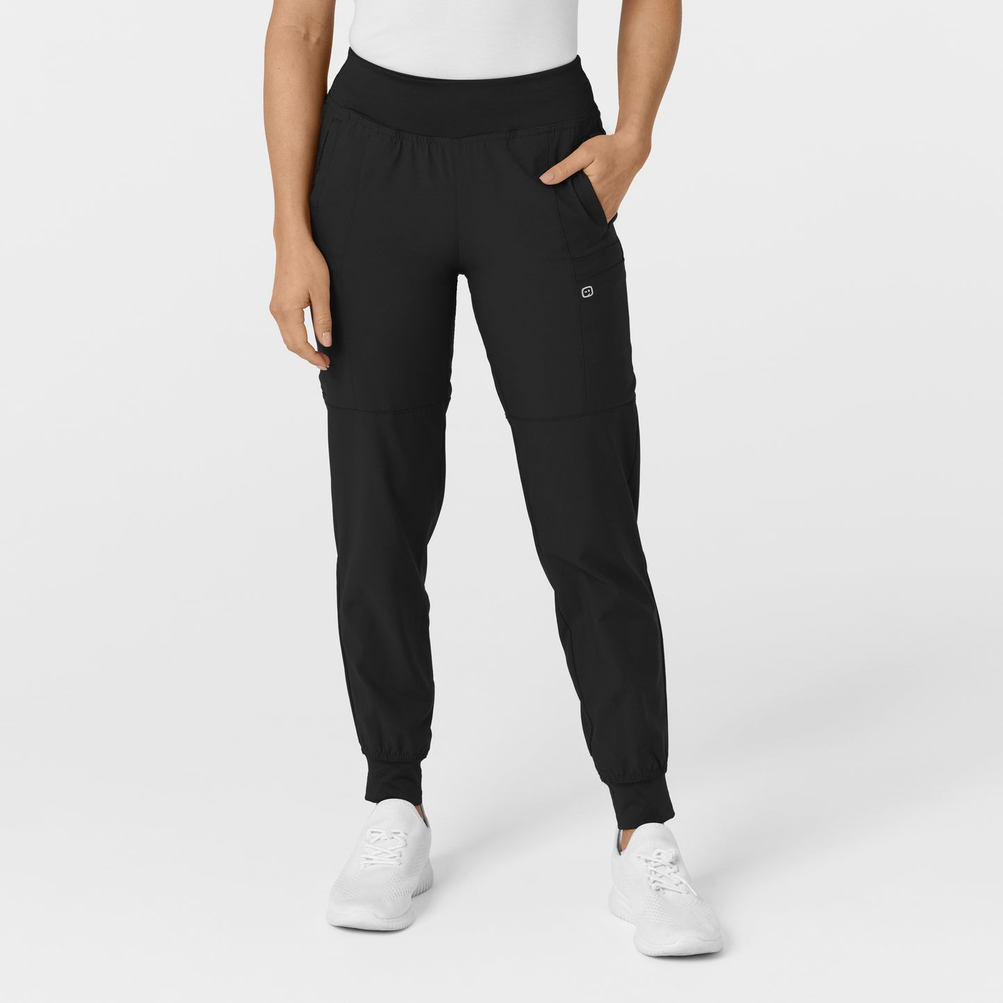W123 Women's Comfort Waist Cargo Jogger Scrub Pant