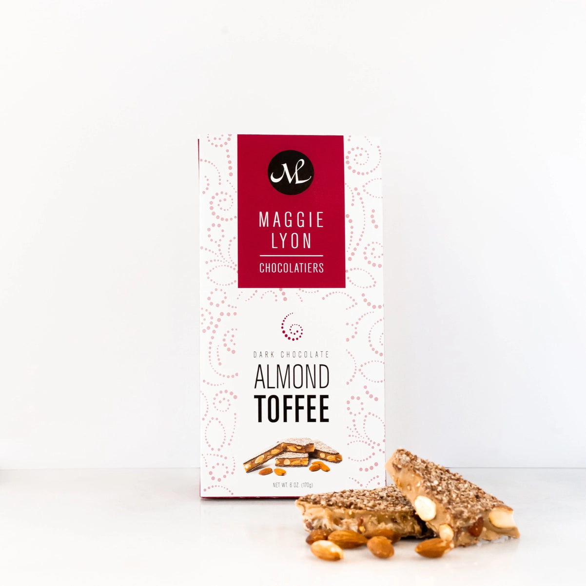 6oz Dark Chocolate Almond Toffee
