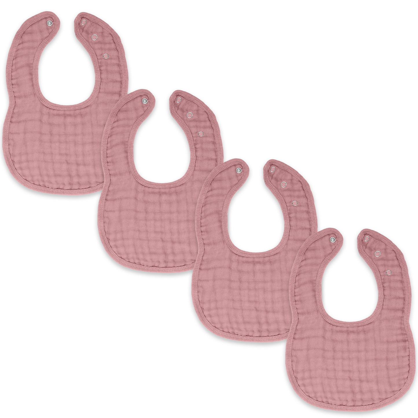 Muslin Bibs -Multicolor - Pack of 4