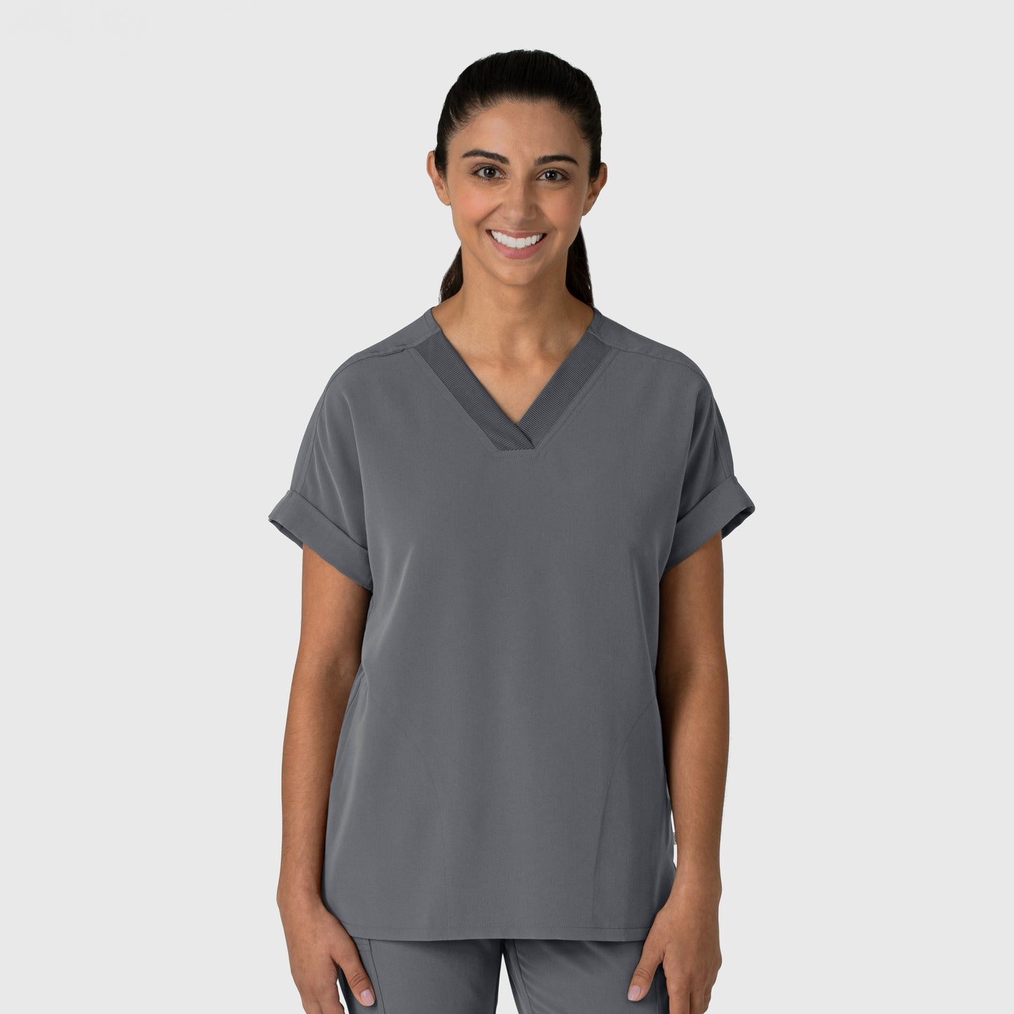 Women's Drop Shoulder Boxy Scrub Top