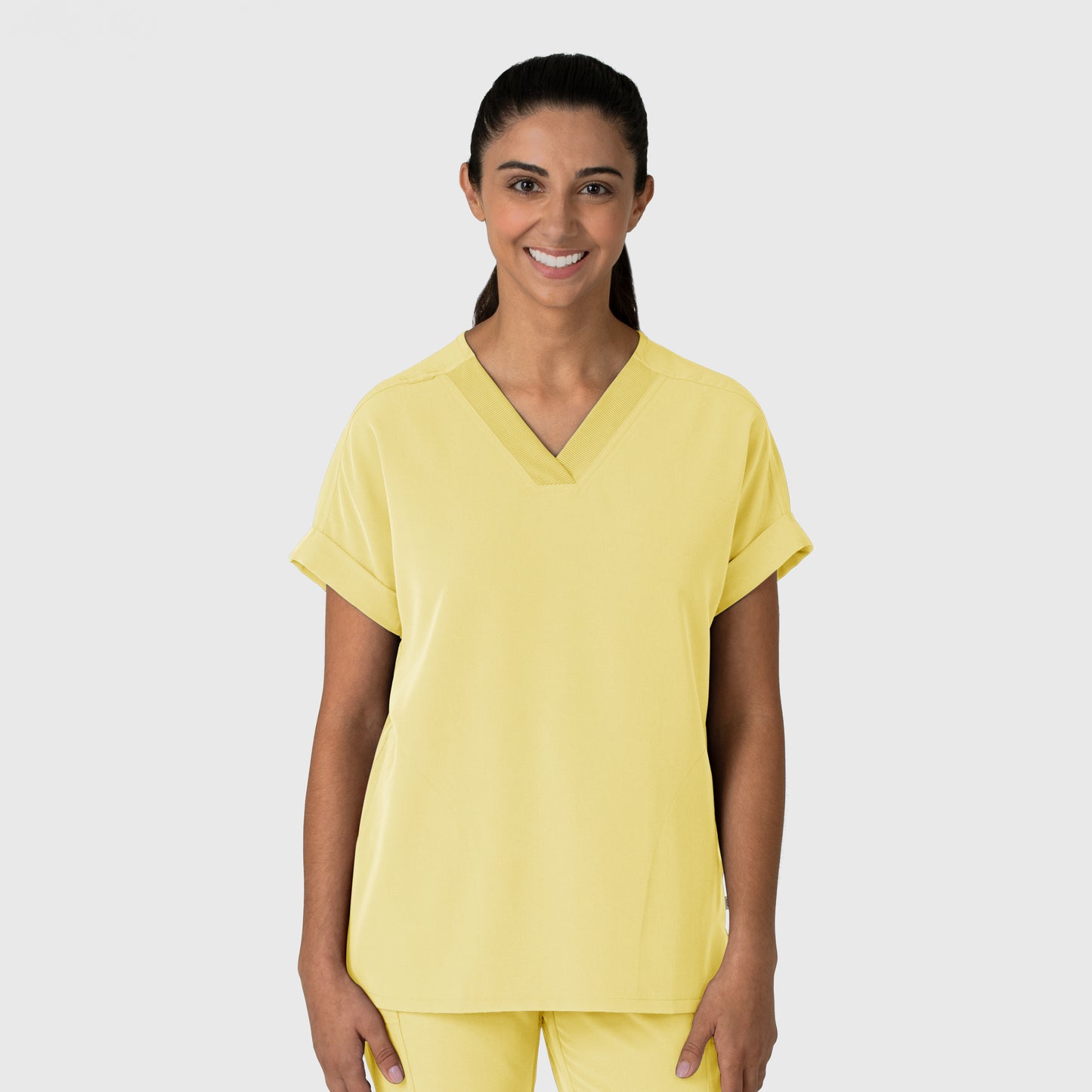 Women's Drop Shoulder Boxy Scrub Top