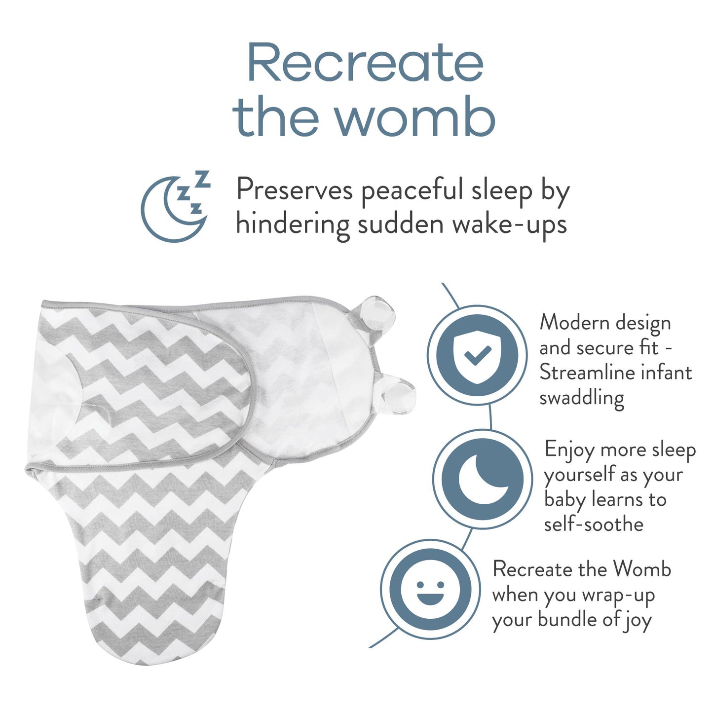 Swaddle Grey SM