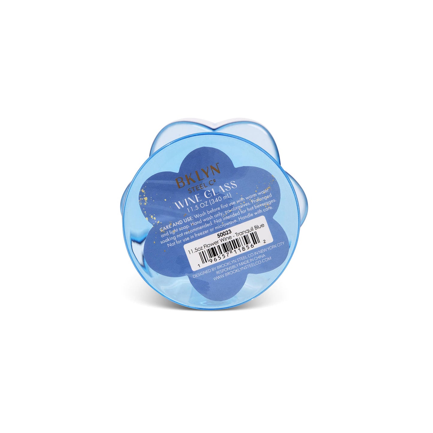 11.5oz Flower Wine Tranquil Blue