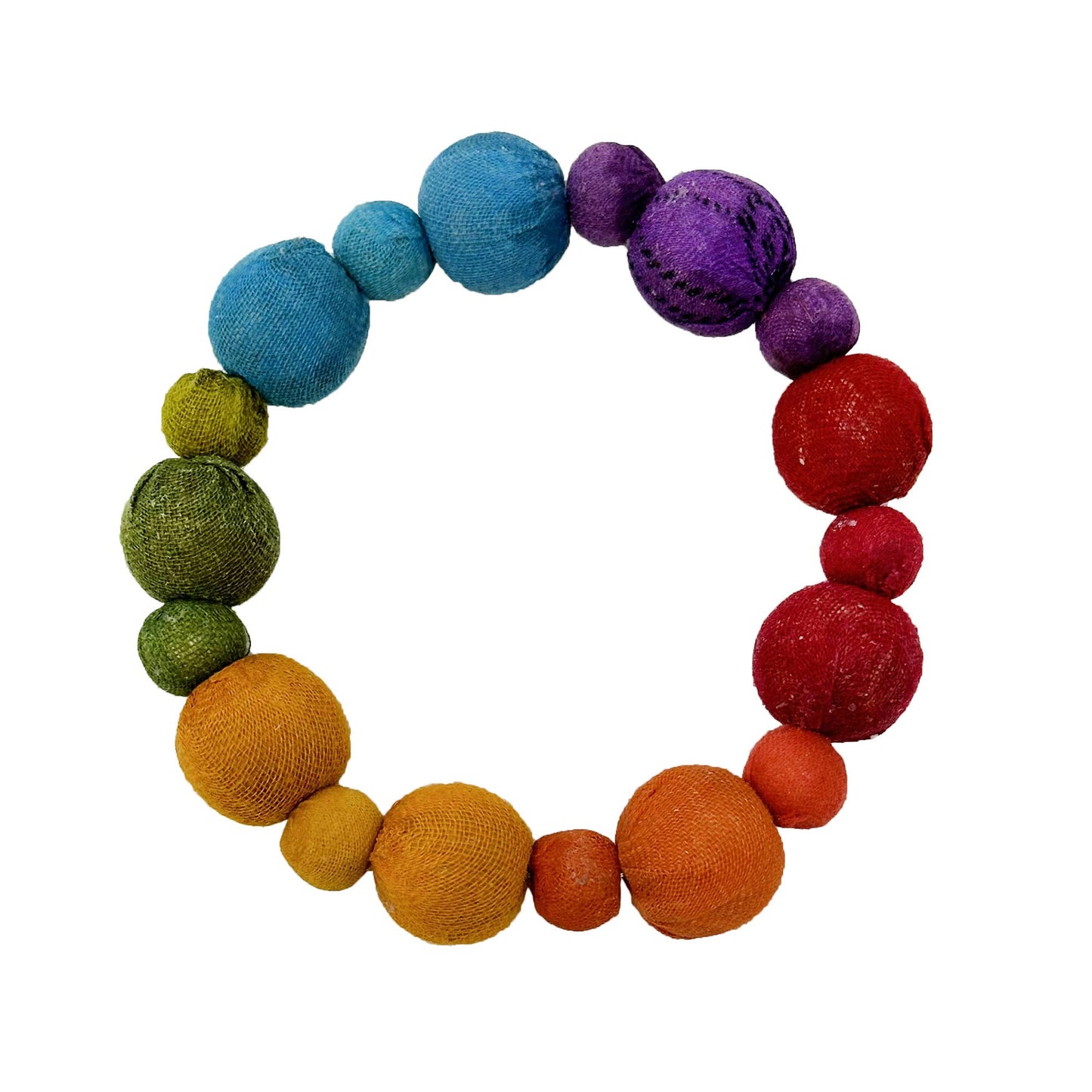 WorldFinds - Kantha Prism Bauble Bracelet
