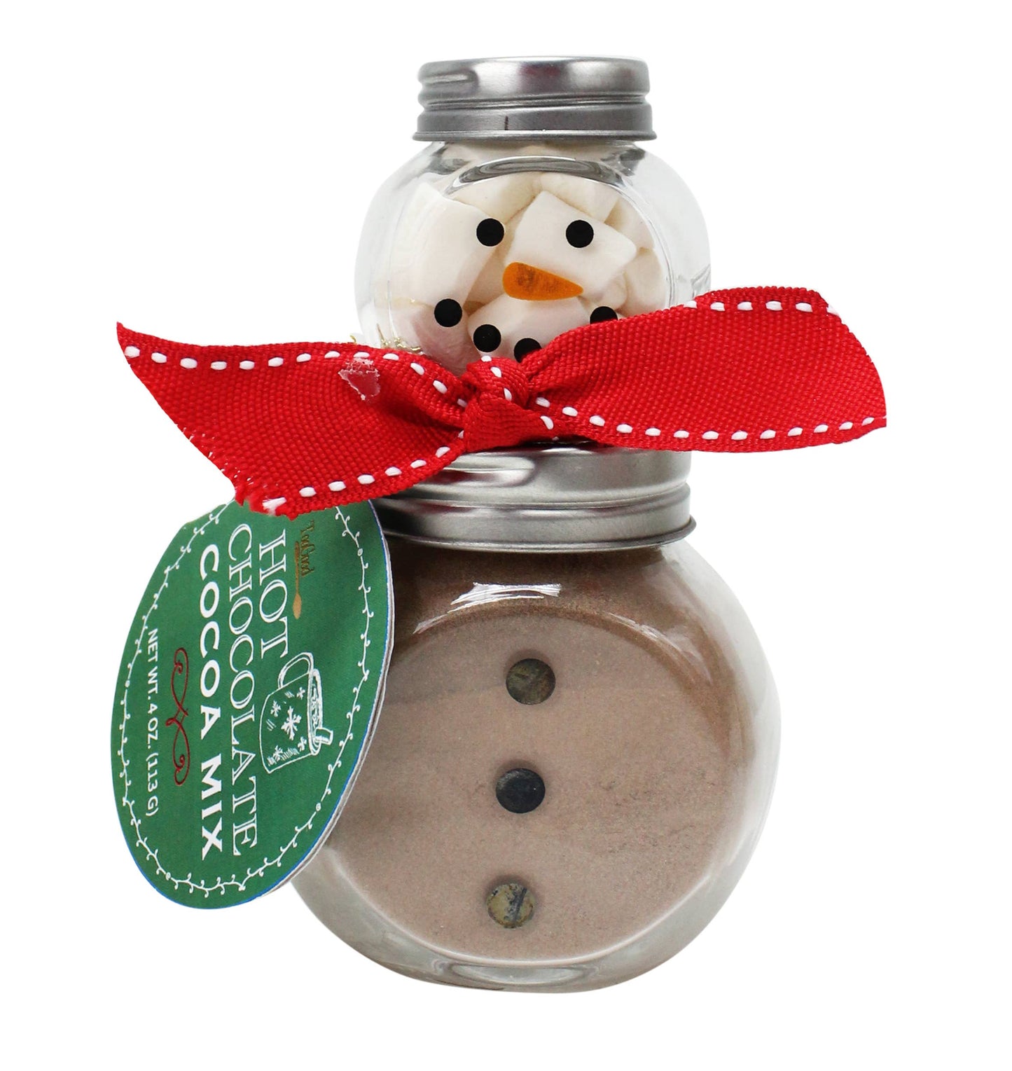 Mini Snowman Jar Cocoas, Striped Scarf 5oz Hot Cocoa
