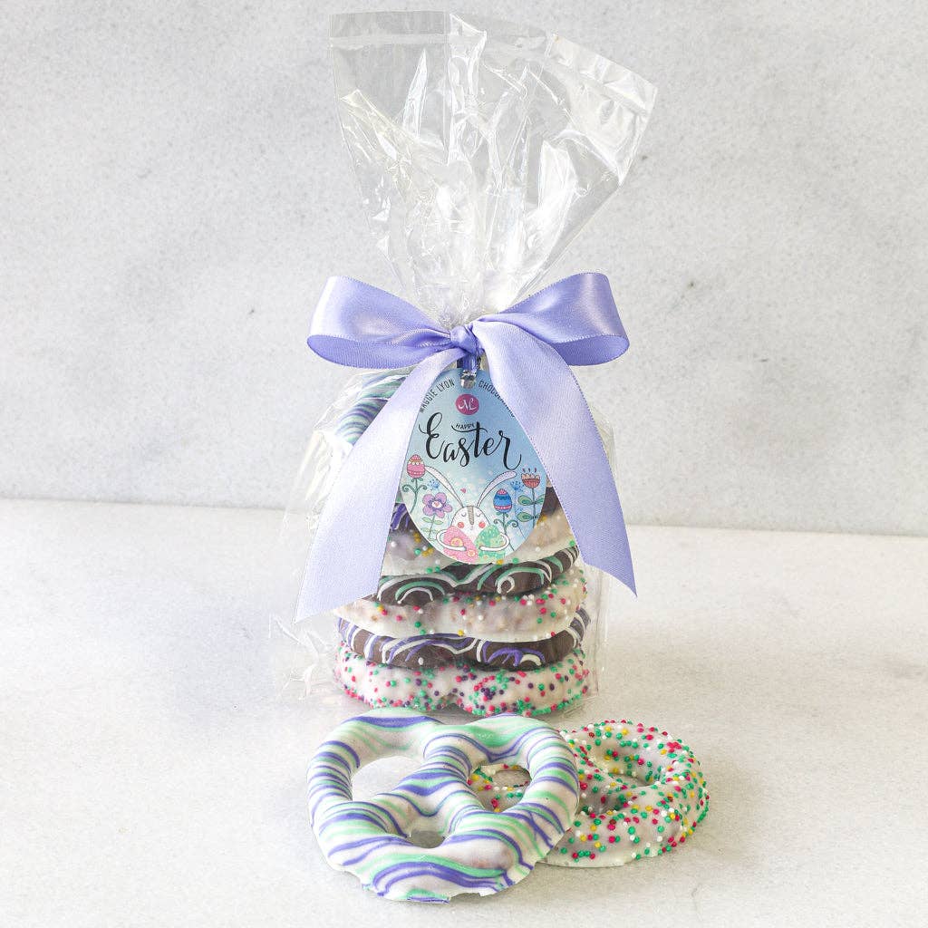 7pc Easter Chocolate Covered Pretzel Stack - Spring