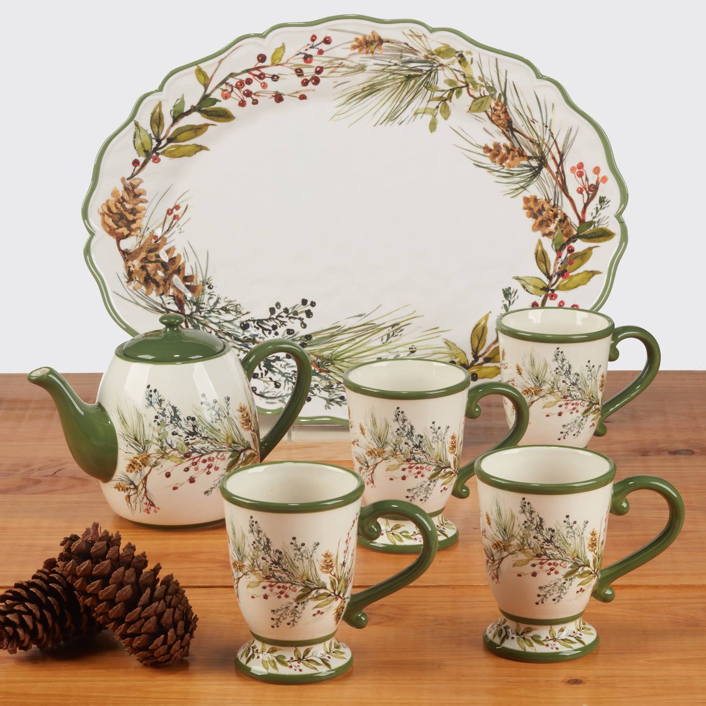 Winters Forest Christmas Ceramic Mug 16oz