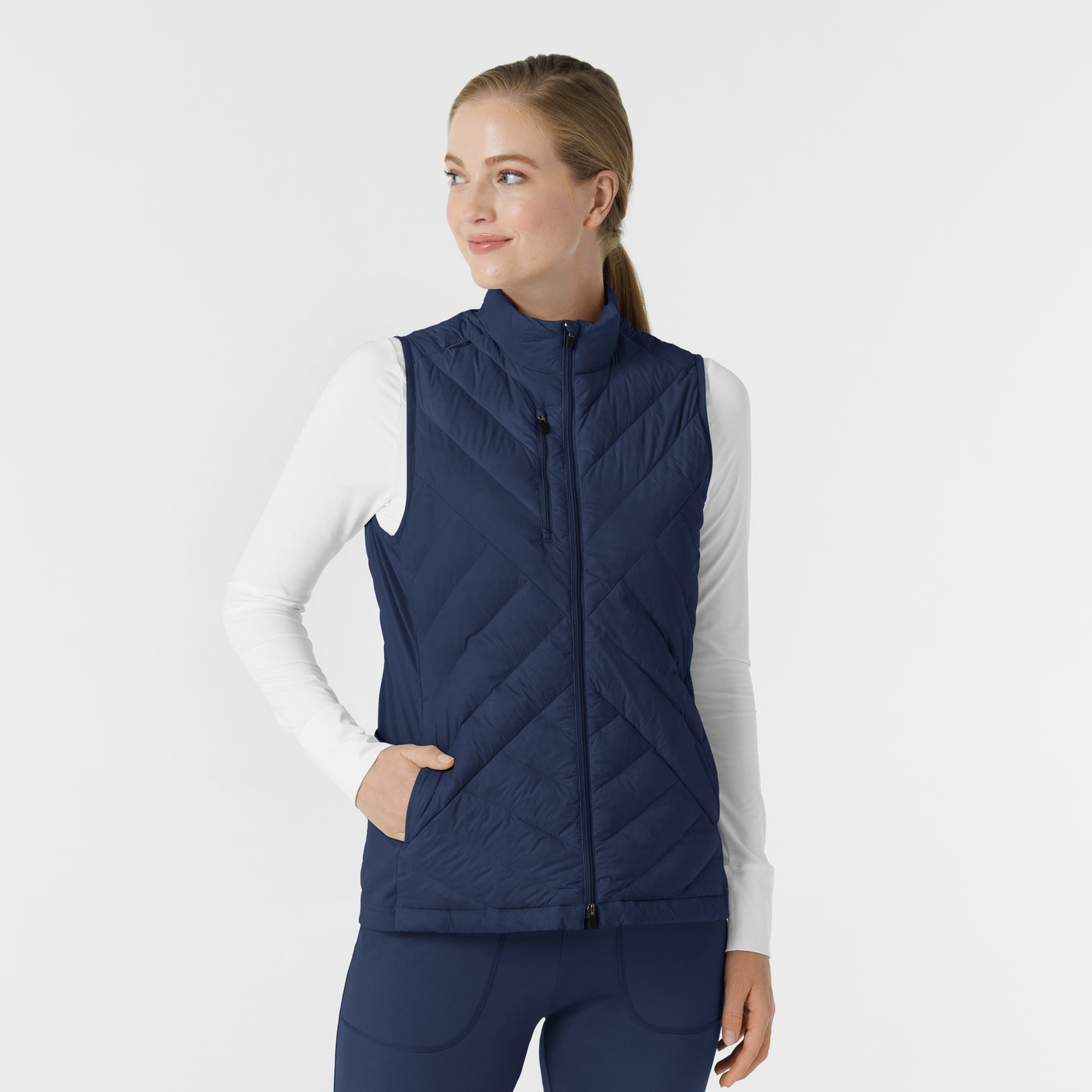 Women's Quilted Scrub Vest