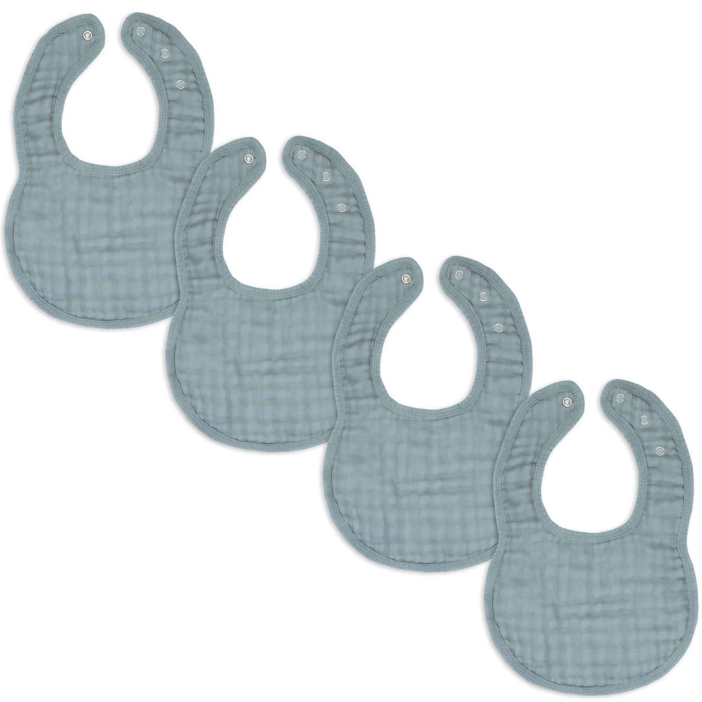 Muslin Bibs -Multicolor - Pack of 4