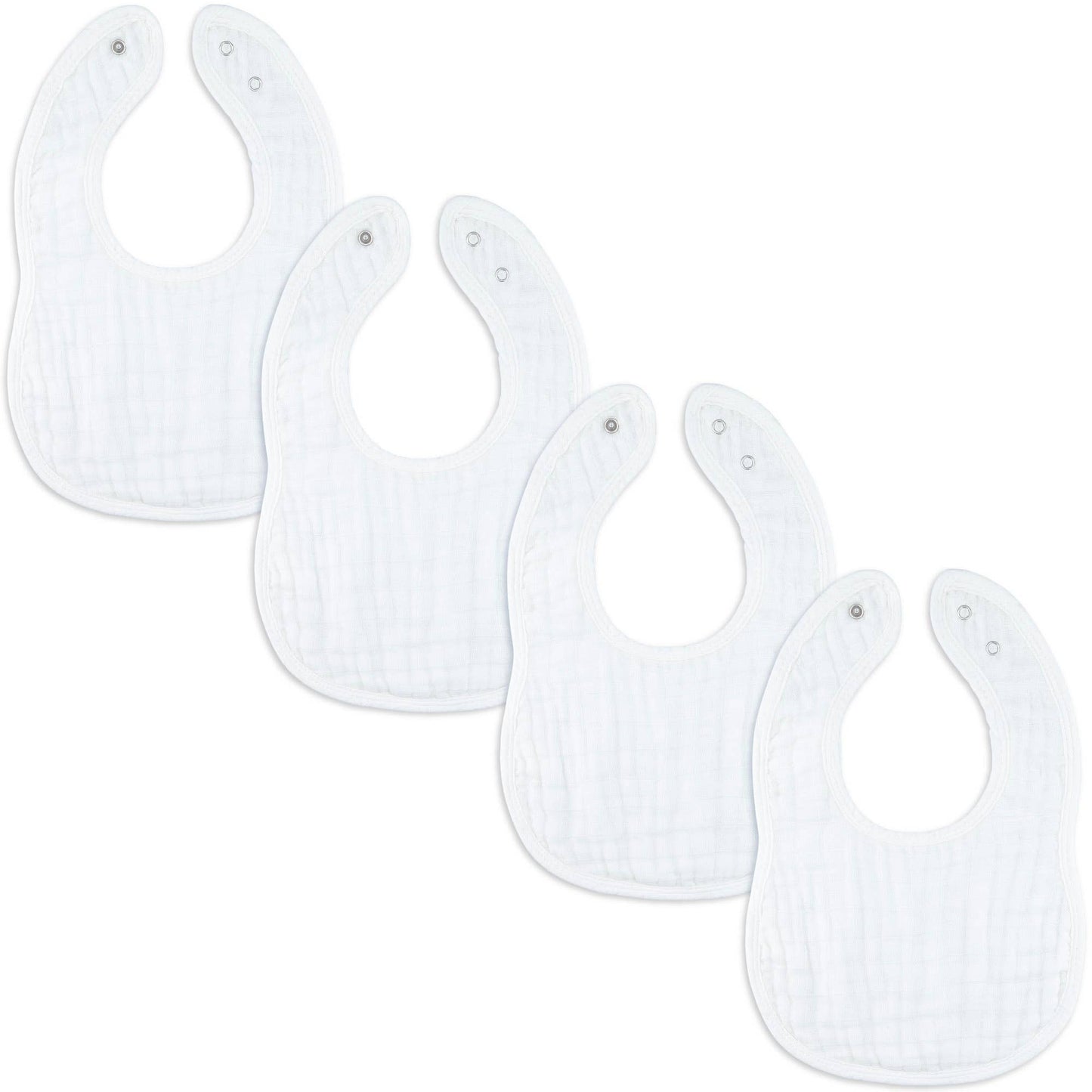 Muslin Bibs -Multicolor - Pack of 4