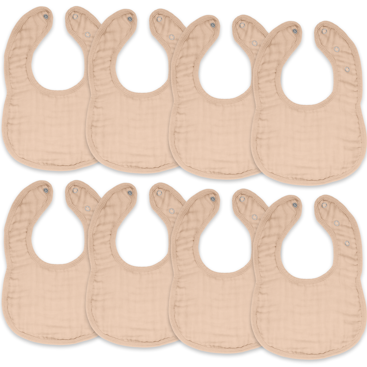 Muslin Bibs -Multicolor - Pack of 4