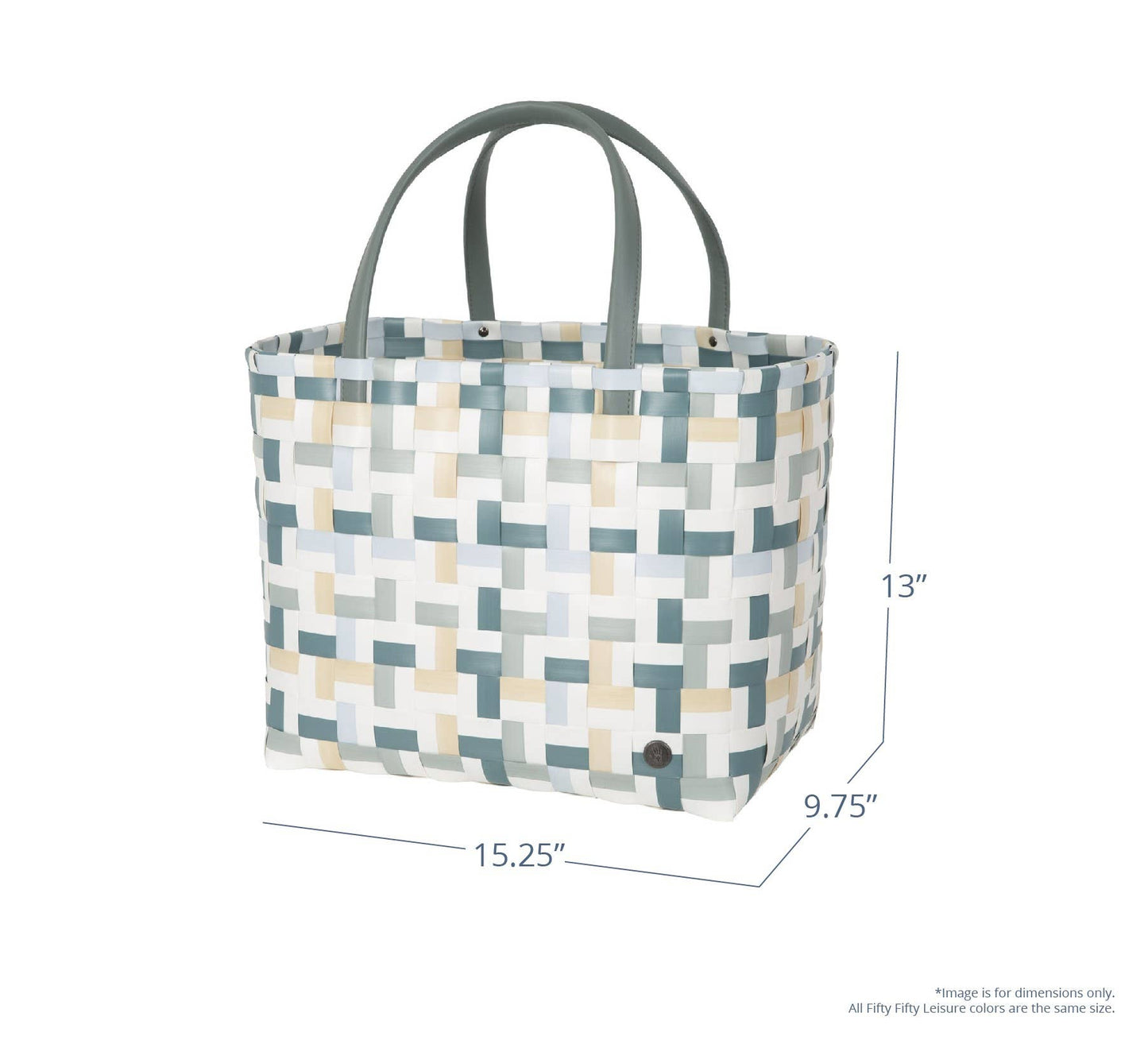 Fifty Fifty Recycled Handwoven Leisure Bag-Hunting Green Mix