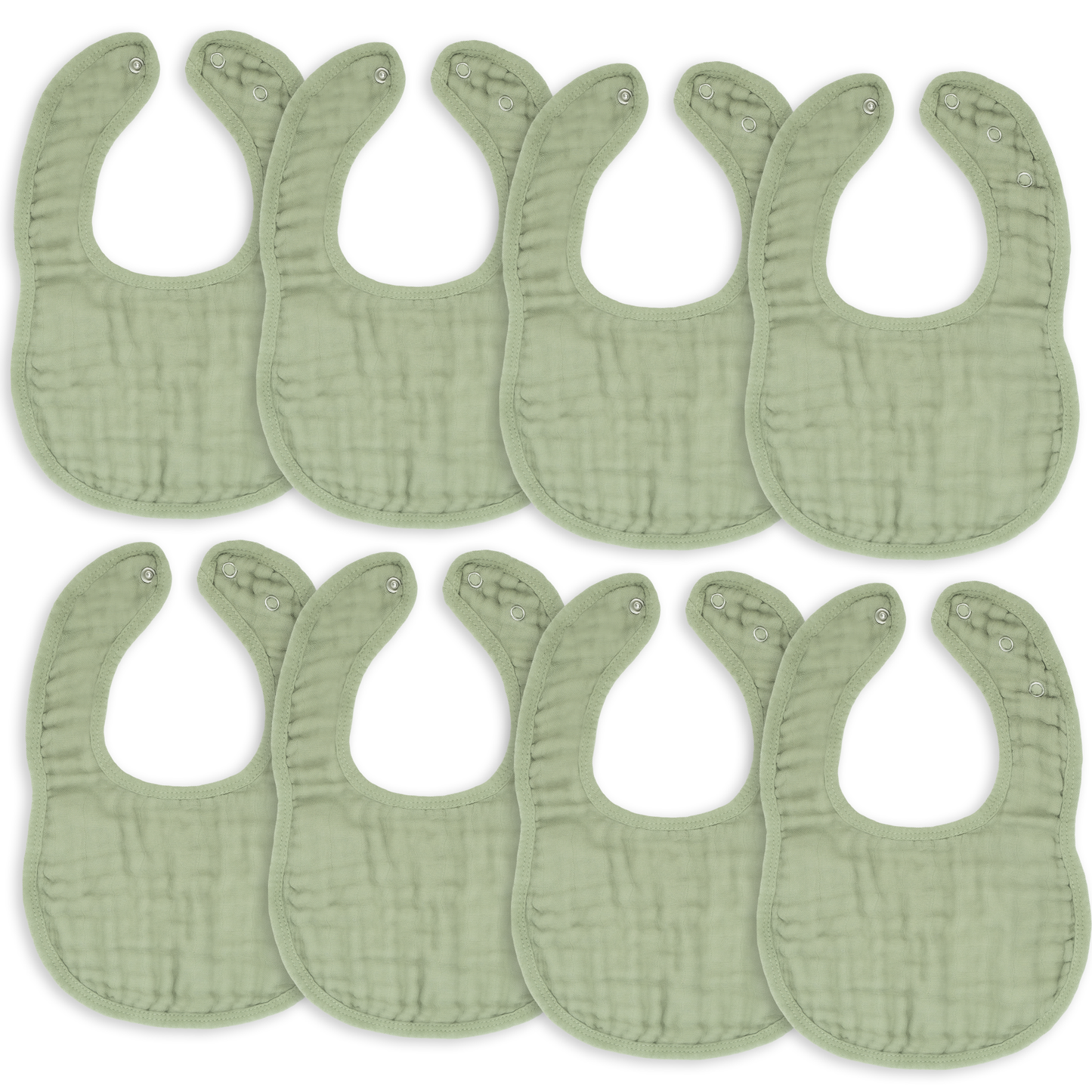 Muslin Bibs -Multicolor - Pack of 4