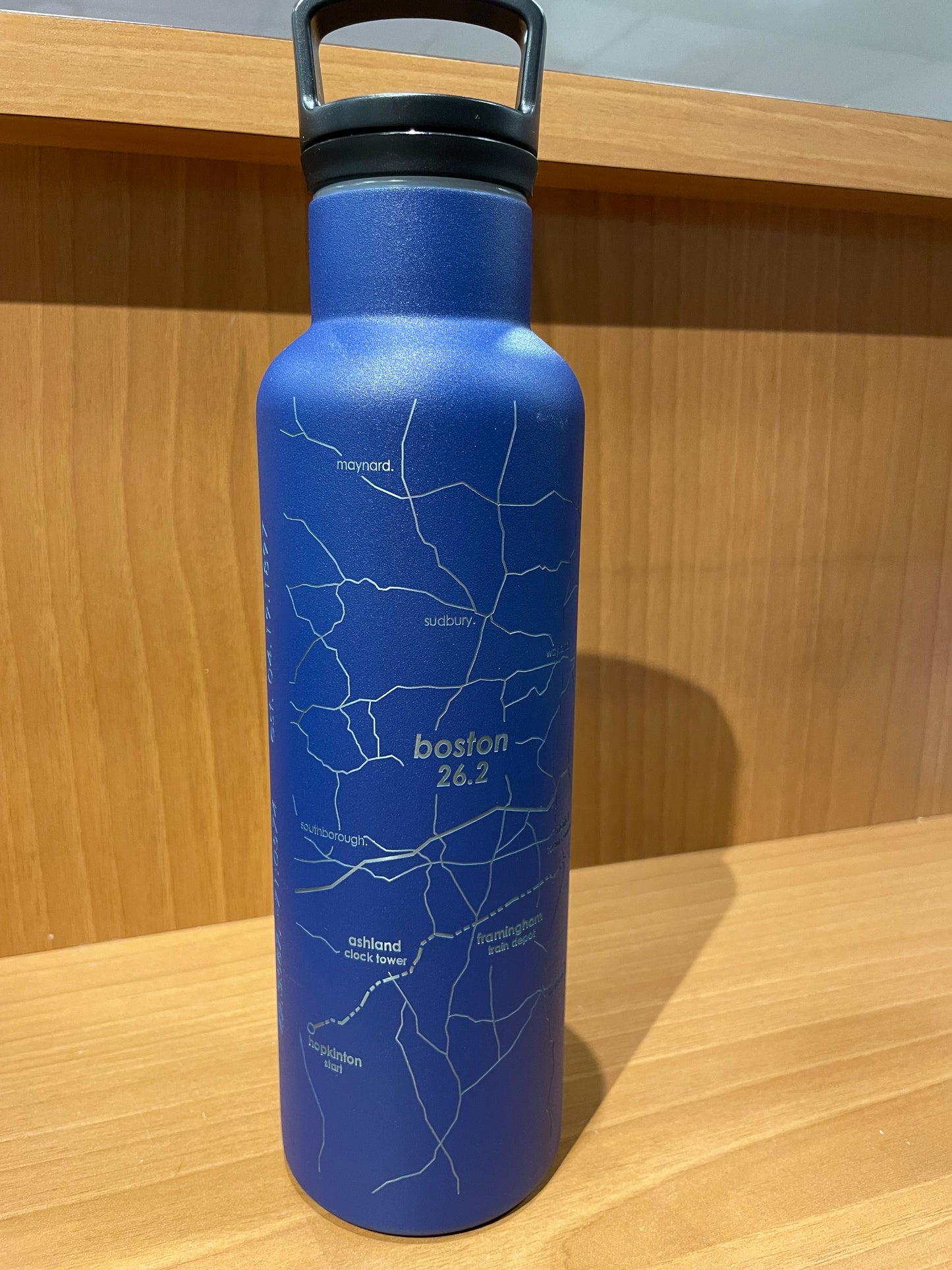 Marathon Map White 21oz Insulated Hydration Bottle