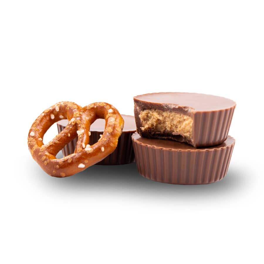 Gudlife Salty Pretzel Milk Chocolate Peanut Butter Cups
