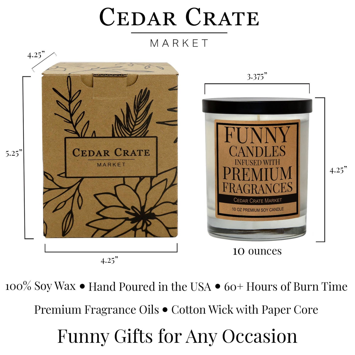 Cedar Crate Market - Happy Happy Happy Happy Birthday | 100% Soy Candle