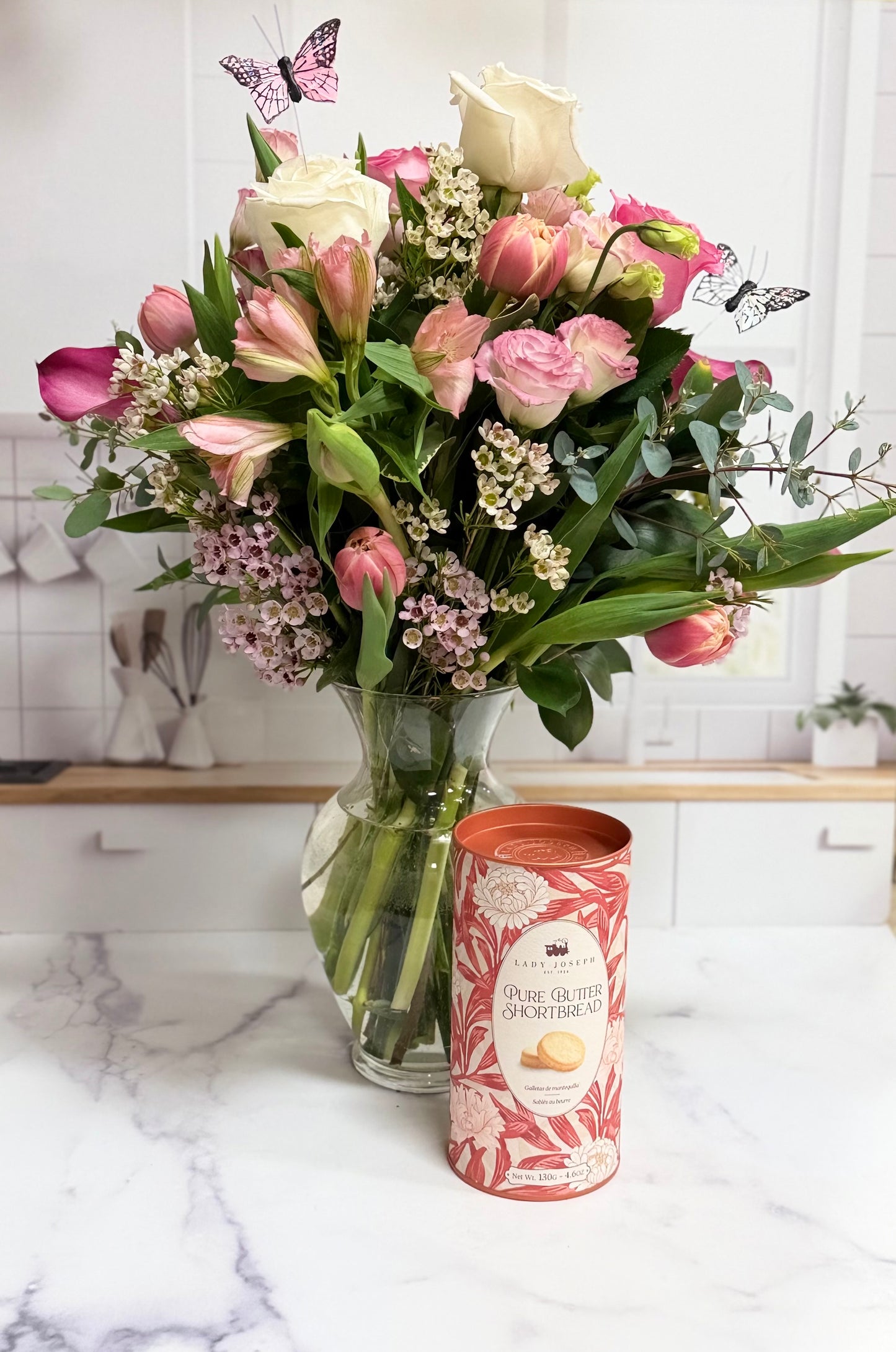 Pink Blooms & Biscuits