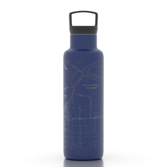 West End Map Blue 21oz Insulated Hydration Bottle