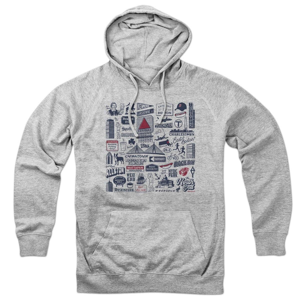 Boston Tourist Attraction Hoodie | XL / Gray