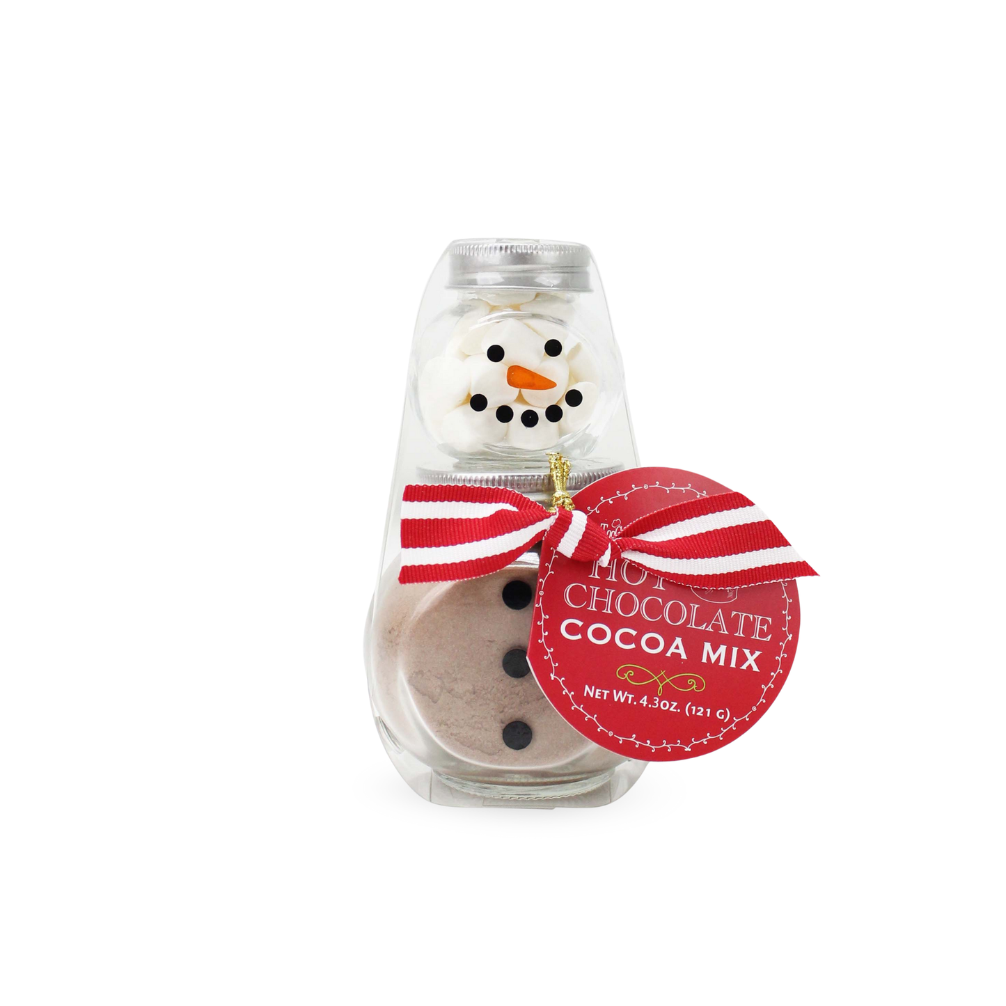 Too Good Gourmet - 2 Stack Glass Jar - Snowman Cocoa Set