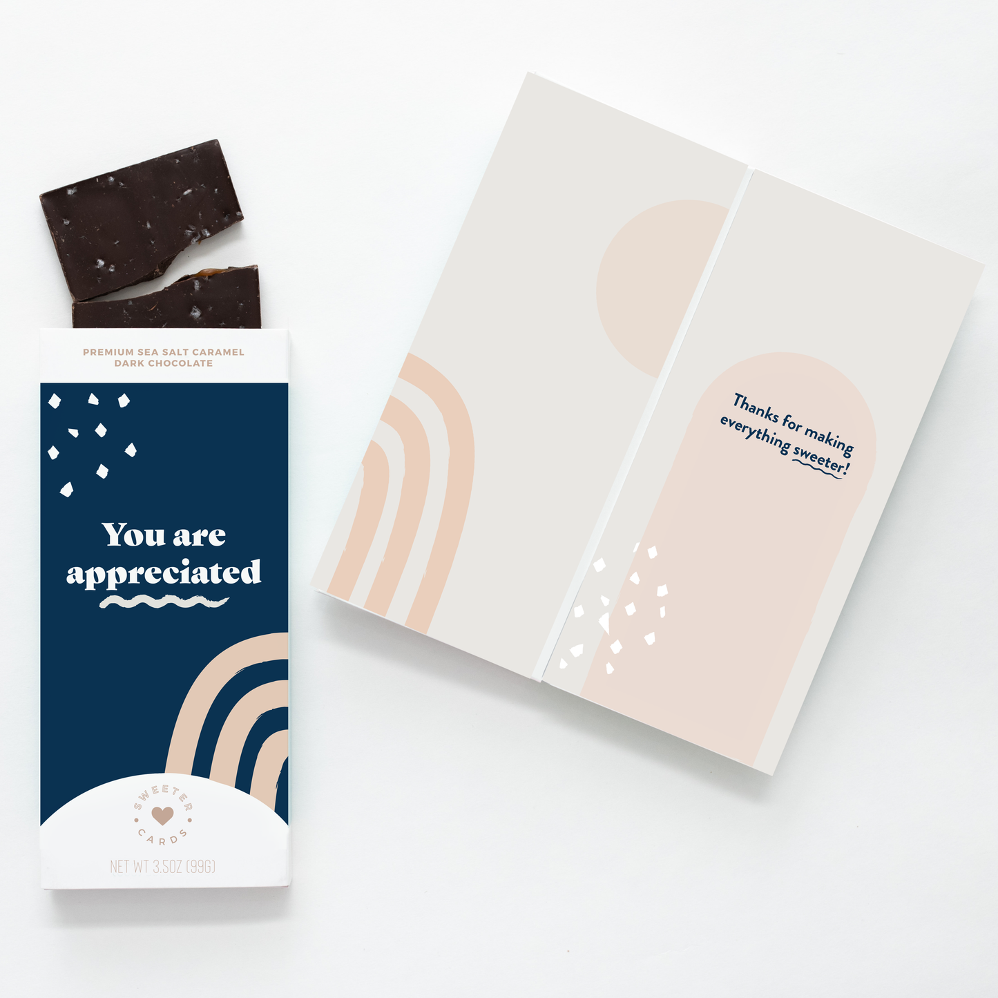 Chocolate-Filled You Are Appreciated Greeting Card