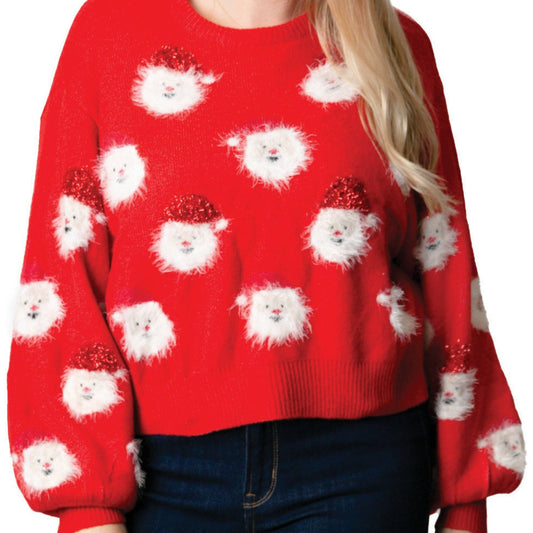 Top It Off - Red Nickie Santa Sweater Program - Fall 2024