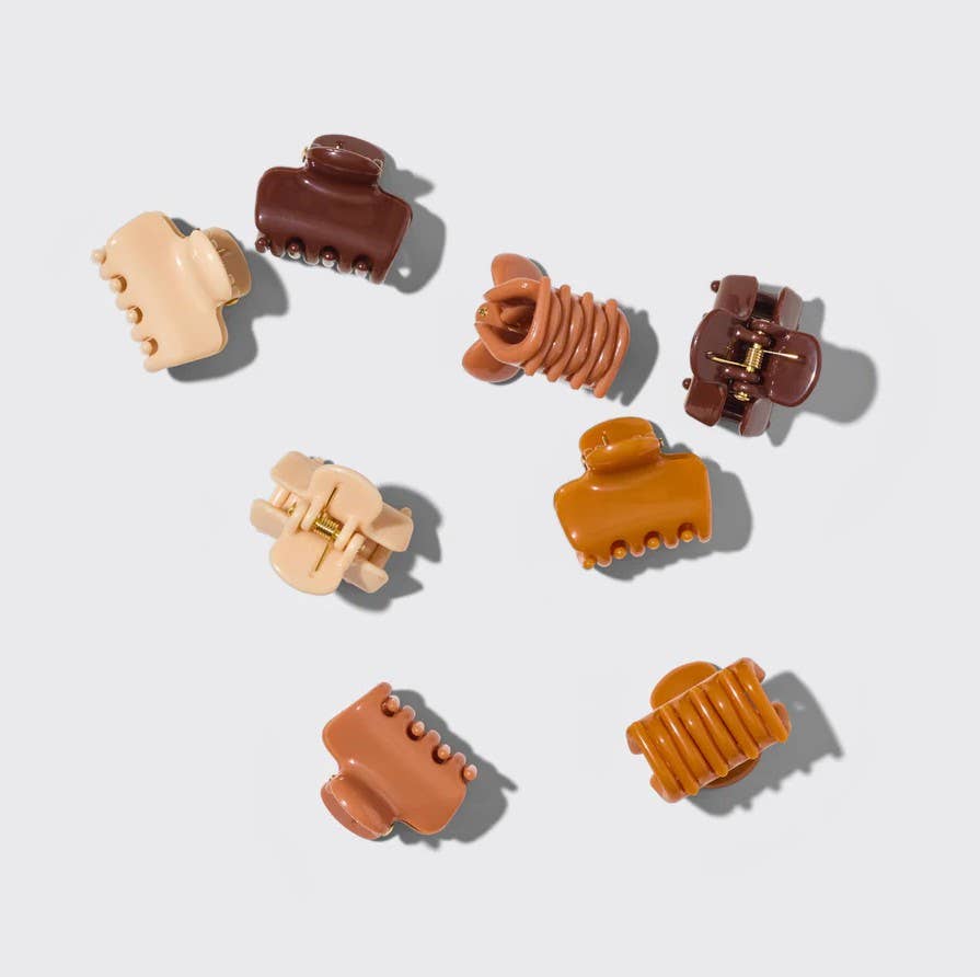 KITSCH - Recycled Plastic Mini Cloud Clips 8pc Set - Sedona