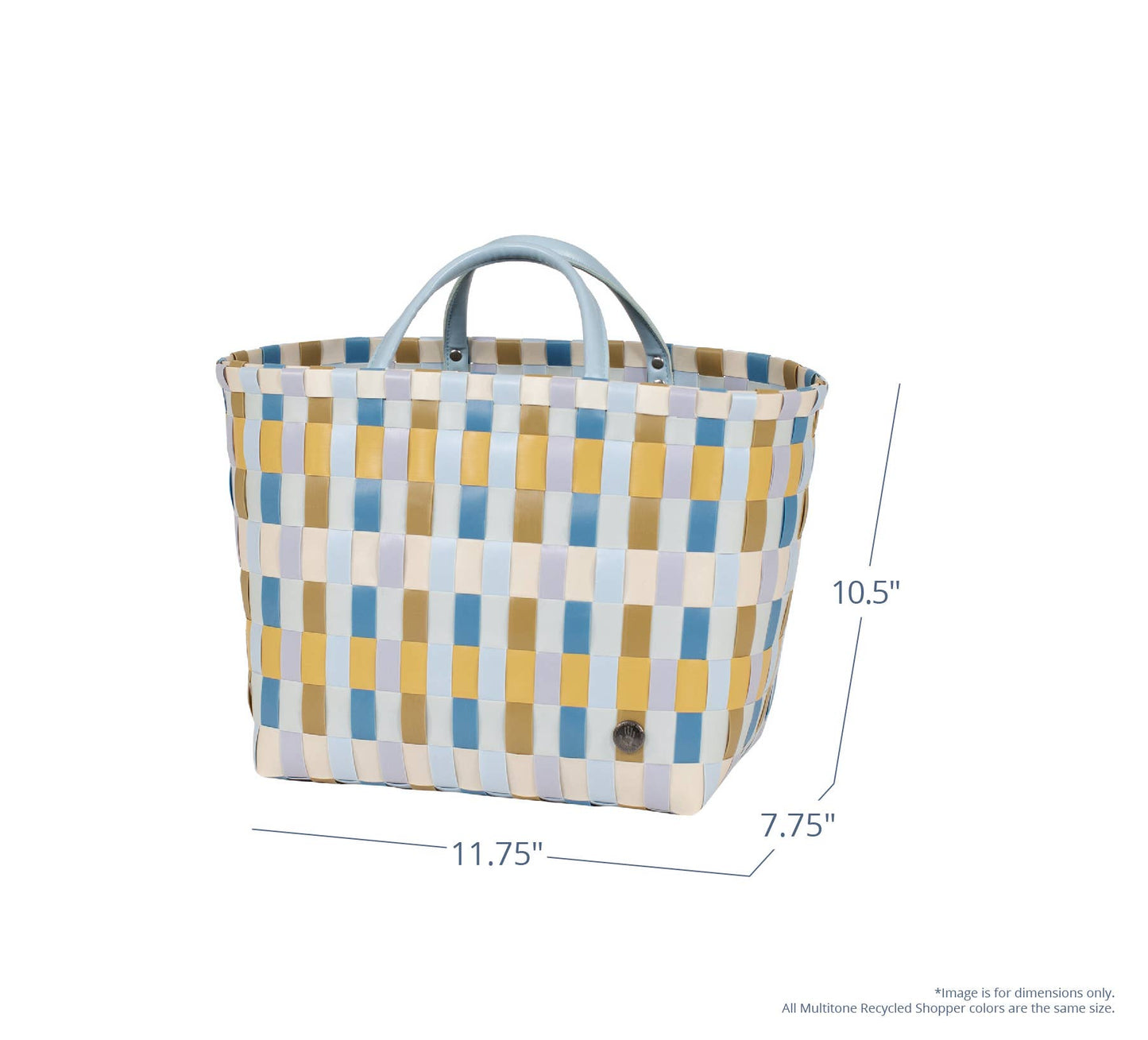 Multitone Recycled Handwoven Shopper - Purple Mix