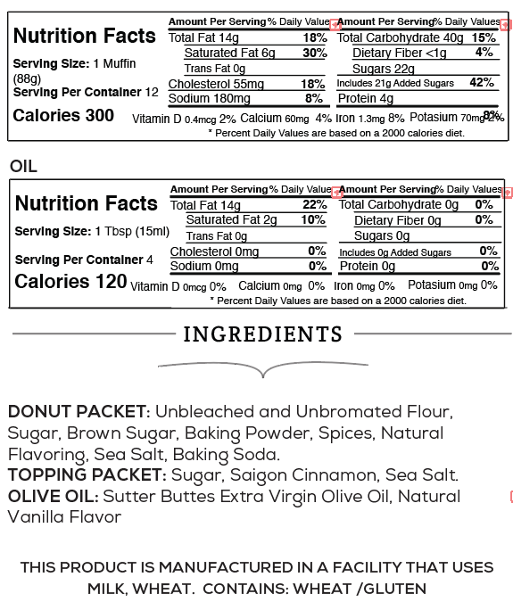 Cinnamon Sugar Breakfast Donut Baking Kit