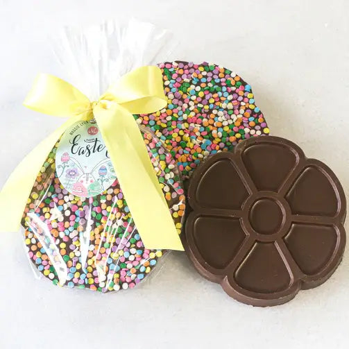 4oz Easter Solid Chocolate Flower - Spring Decorations