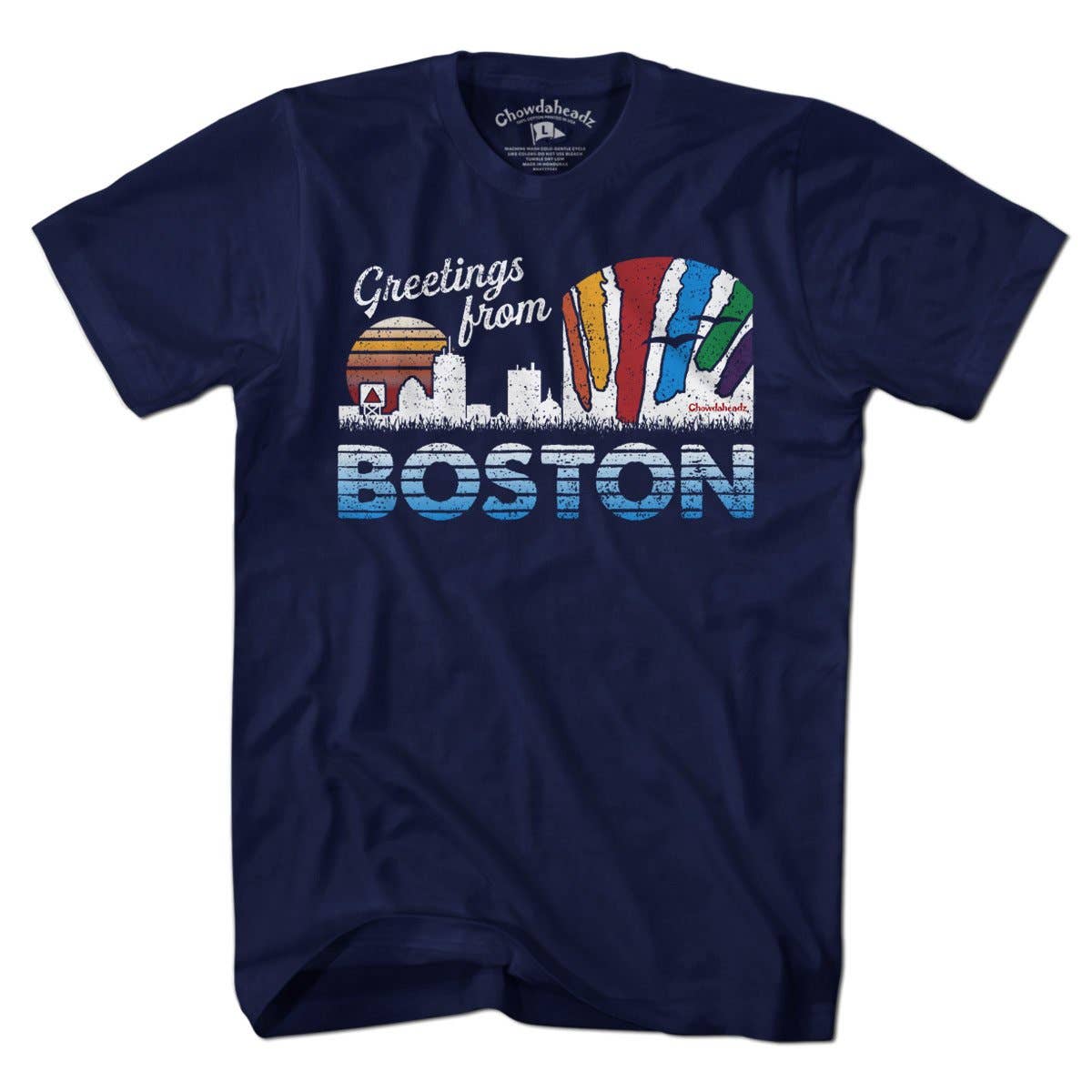 Greetings From Boston T-Shirt | Navy / Unisex / M