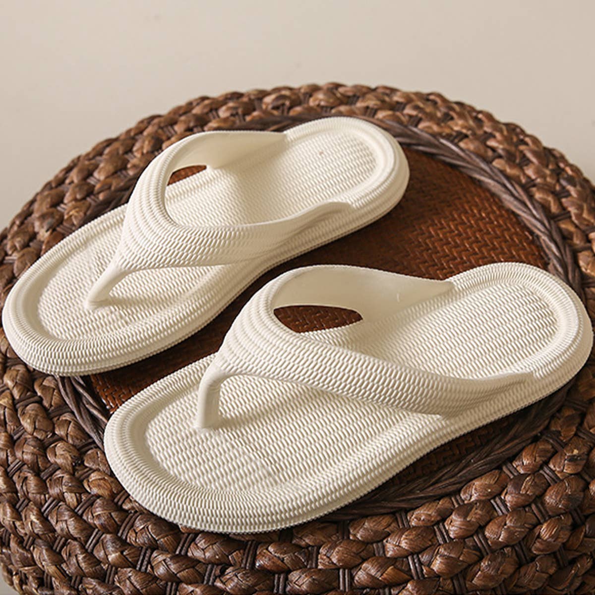 ACCITY - EVA SOLID COLOR FLIP-FLOPS SUMMER BEACH SLIPPERS_CWSHS0690