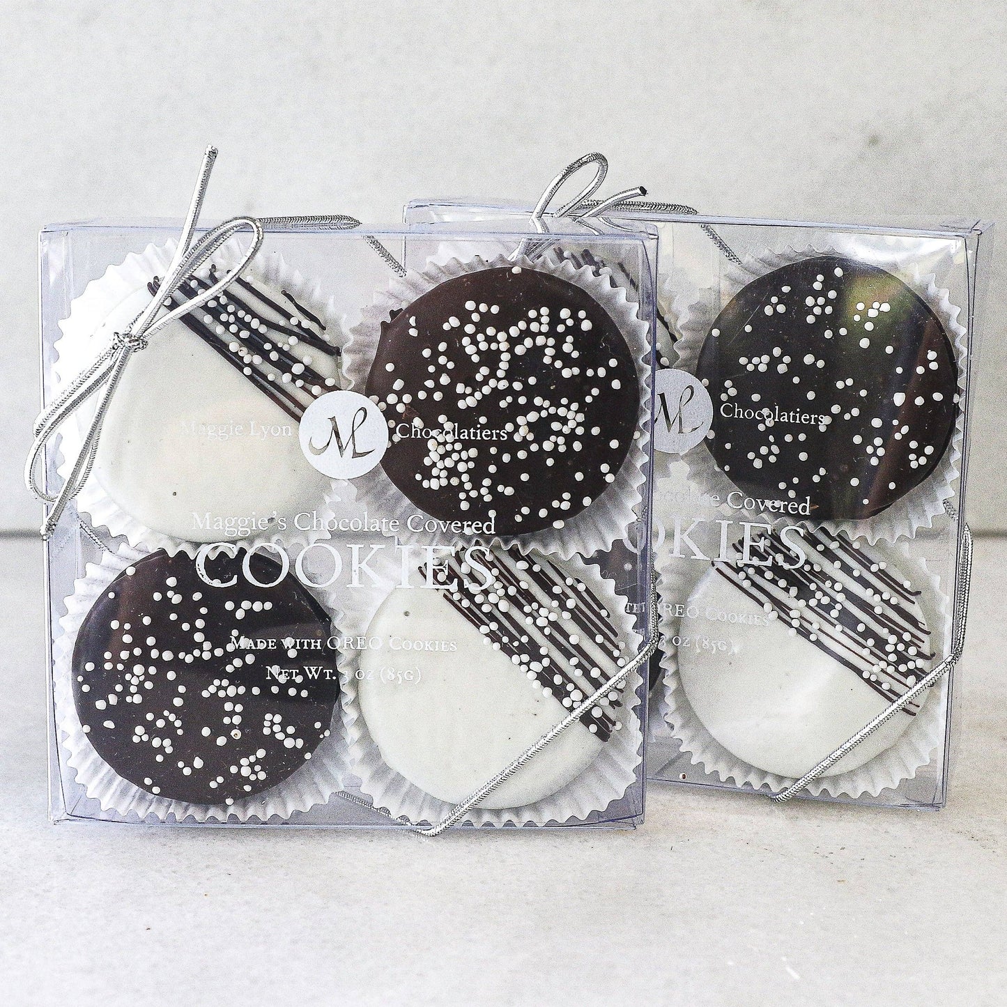 Maggie’s Chocolate Covered Cookies - 4pc. Dark and White