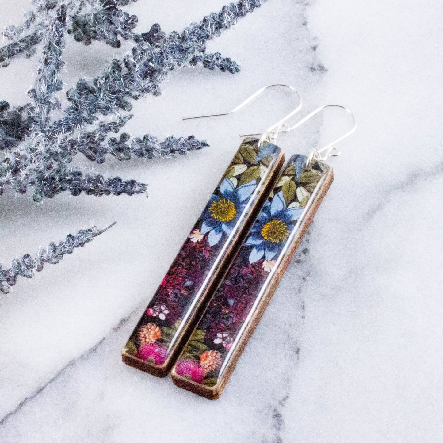 Modern Meadow Bar Earrings